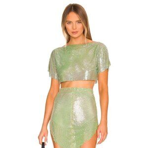 Poster Girl The Jana Crop Top Ultra Serpentine Womens Size Medium